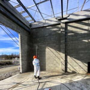CONQOR SHIELD protects large-porosity concrete blockwork