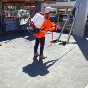 CONQOR SEAL application for exposed concrete