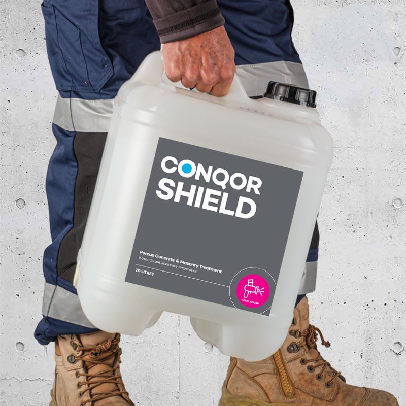 conqor shield porous concrete masonry treatment